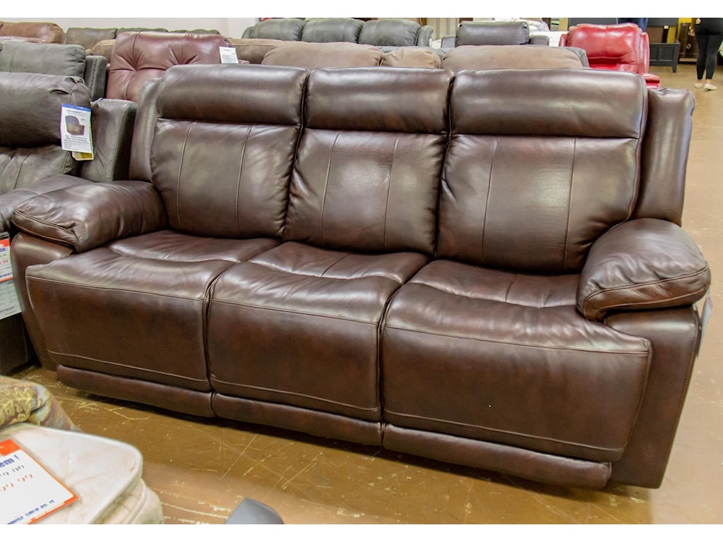 bassett furniture leather reclining sofa